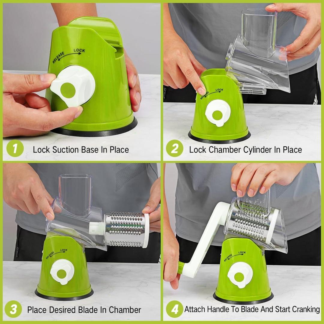 3-in-1 Smart Vegetable Cutter – Multi Blade Kitchen Tool