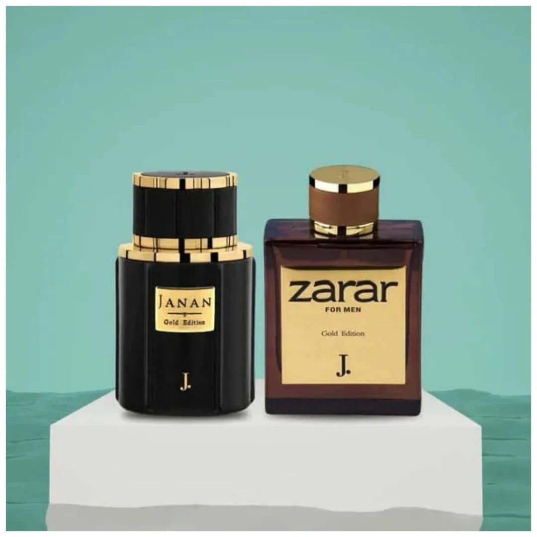 Zarar And Janan Gold Edition perfume set for Man
